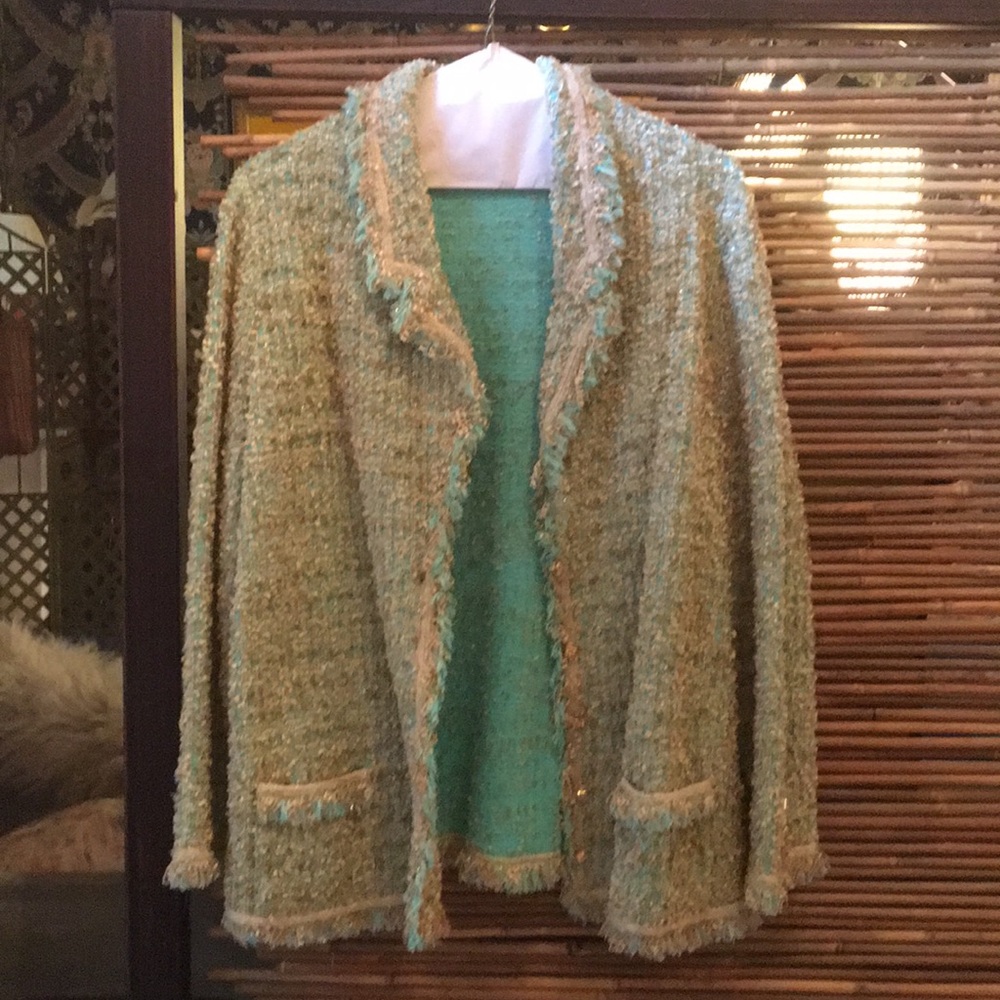 Escada marching jacket and skirt set